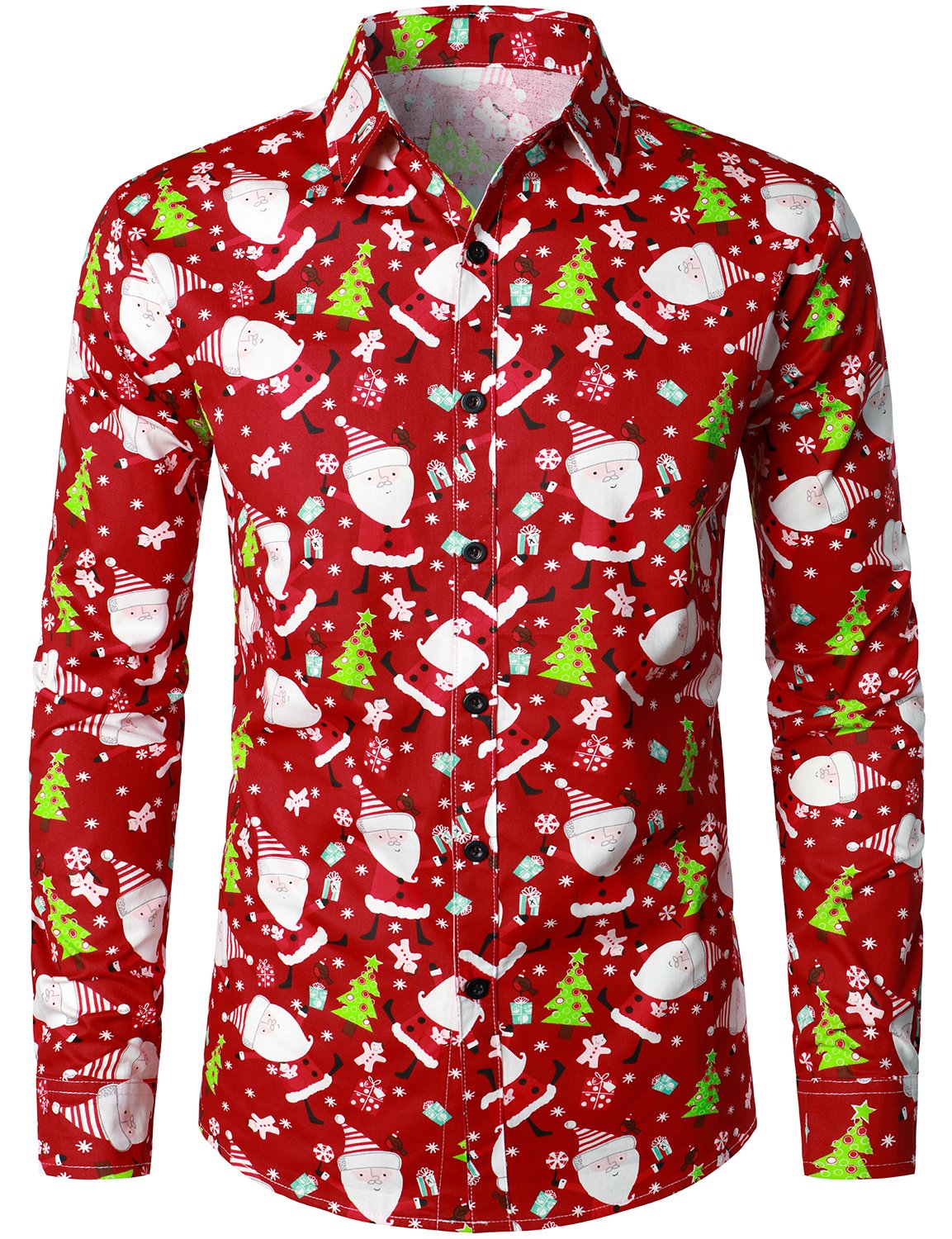 Santa hot sale dress shirt