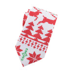 Men's Christmas Print Neckties Red Festival Xmas Tie
