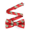 Bundle Of 2/3 | Men's  Regular Fit Christmas Print Long Sleeve Shirt & Christmas Bow Tie