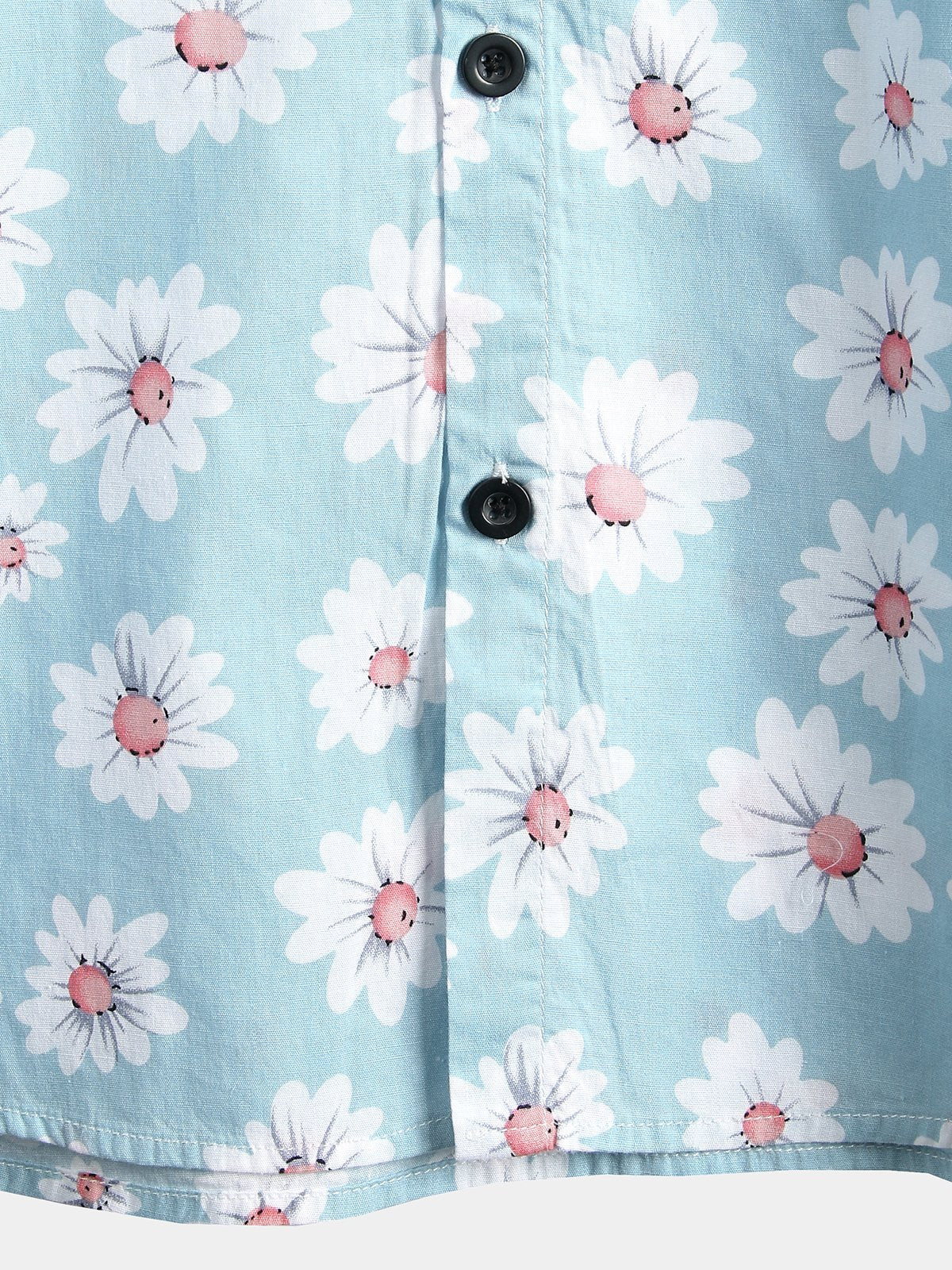 Casual Friday – Anton Flower Print Short Sleeve Shirt Ecru