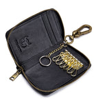 Men's Genuine Leather Wallet Keychain Wallet Coin Purse