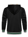 Men's Casual Long Sleeve Full-Zip Hoodie Fleece Sweatshirt