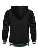 Men's Casual Long Sleeve Full-Zip Hoodie Fleece Sweatshirt
