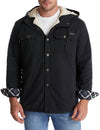 Men's Casual Corduroy Jacket Lapel Solid Sherpa Lined Warm Fall Winter Coat