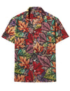 Men's Retro Button Down Summer 70s Short Sleeve Shirt