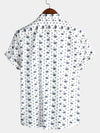 Men's Holiday Casual Cotton Short Sleeve Shirt