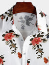 Men's Casual Floral Print Short Sleeve Shirt