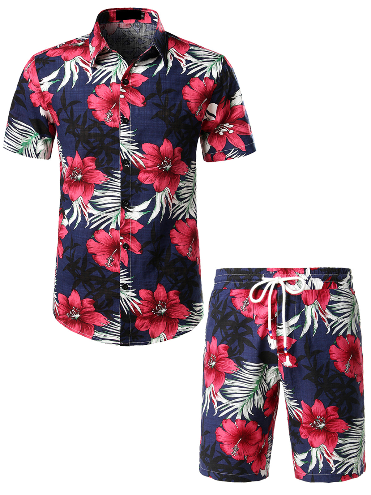 Baltimore Orioles Short Sleeve Button Up Tropical Aloha Hawaiian Shirt Set  for Men Women - Listentee