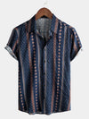 Bundle Of 2 | Men's Retro Short Sleeve Cotton Shirt