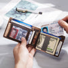 Men's AirTag Genuine Leather RFID Card Holder Wallet