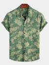 Men's Casual Holiday Leaf Pocket Hawaiian Retro Shirt