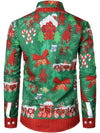 Men's Christmas Funny Outfit Holiday Party Ugly Long Sleeve Shirt