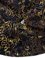 Men's Vintage Print Floral Casual Long Sleeve Shirt
