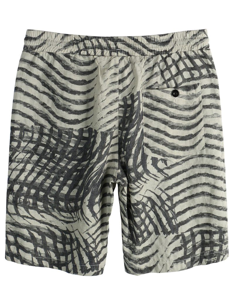 Men's Retro Casual Striped Cotton Breathable Summer Shorts