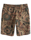 Men's Vintage Casual Hawaiian Matching Shirt and Shorts Set