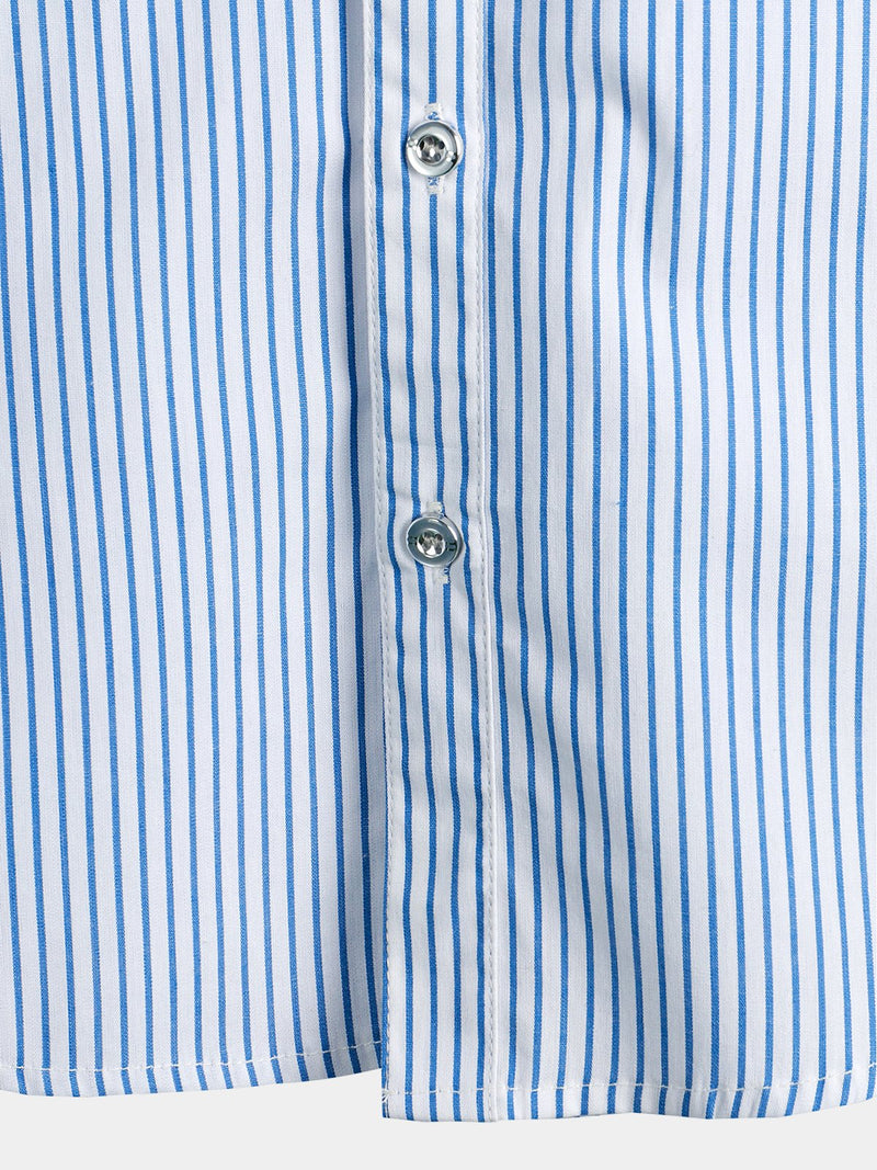 Men's Casual Pocket Short Sleeved Button Down Shirt